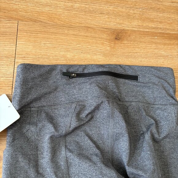 Lululemon Athletic Pace Rival MR Crop Yoga Pants 22” Heathered Black NWT Sz 4 - Picture 6 of 8